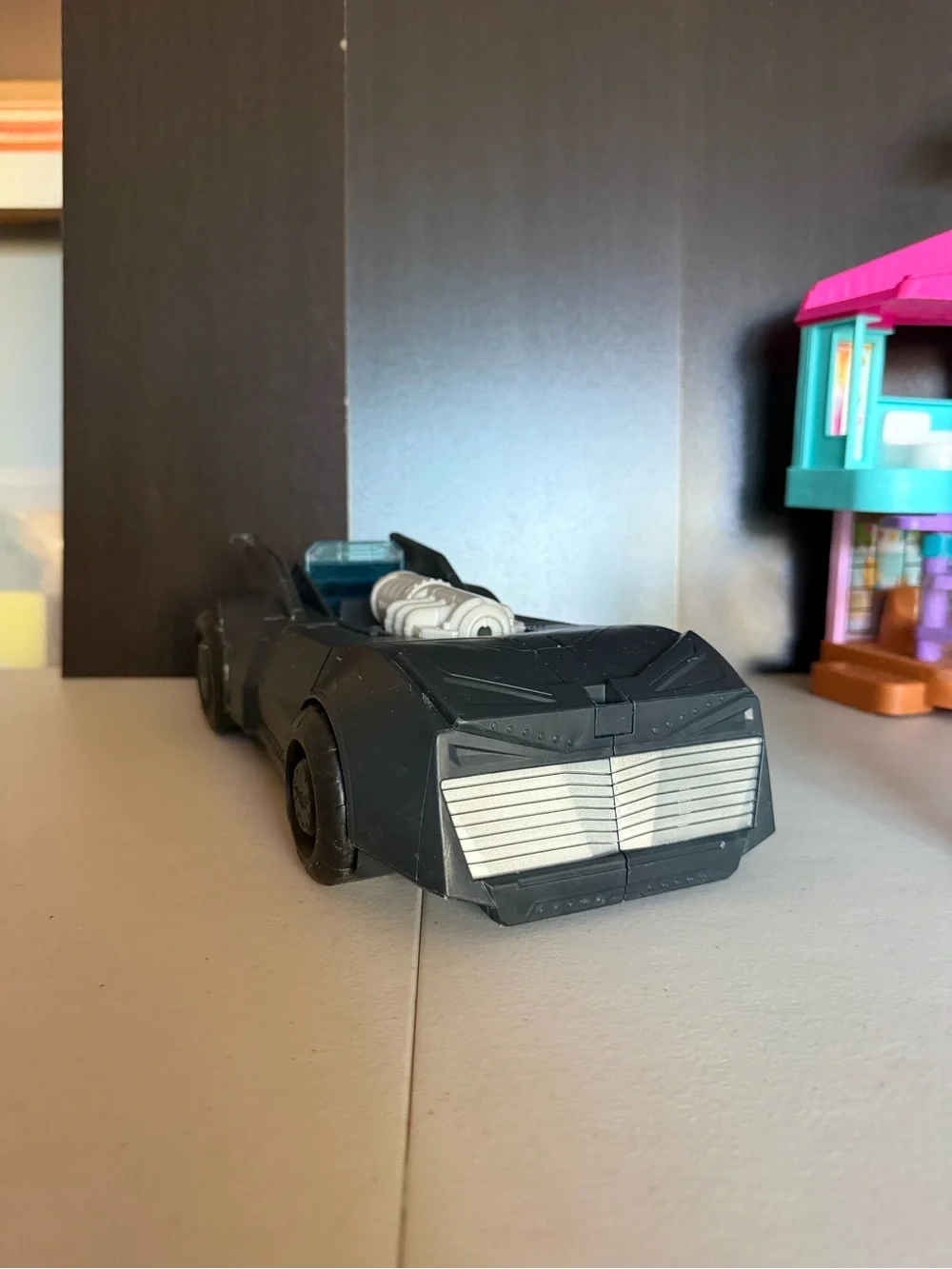 DC Black Bat Mobil Toy Panel with Raised Grille Detailing